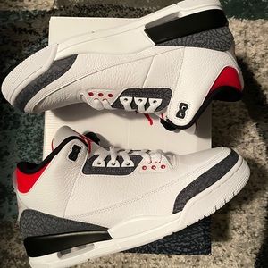 Brand New Air Jordan 3 Retro Fire Red Denim SE